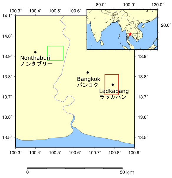 図1: 観測領域の位置図