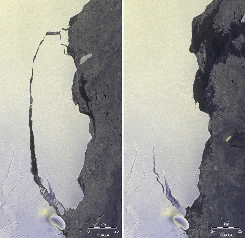 Fig.3: Enlarged images of the iceberg.