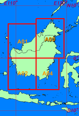 Tile Map of Borneo Data Coverage