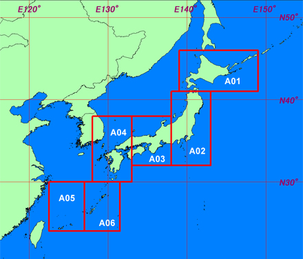 Tile Map of japan Data Coverage