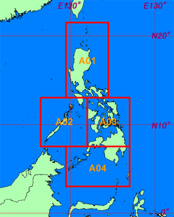 Tile Map of Philippine Data Coverage
