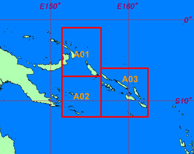 Tile Map of Solomon Islands Data Coverage