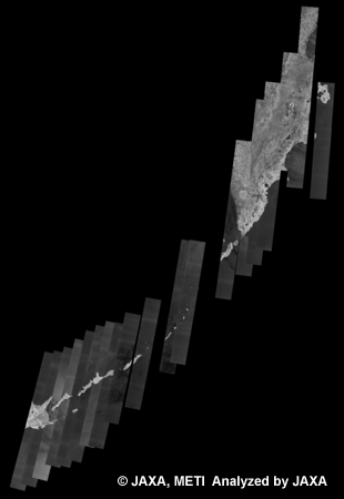 }21: PALSARϑɂ39A(2010N1031`2010N1215)̃VxA500m(FBS/HH Descending)uEYUCN