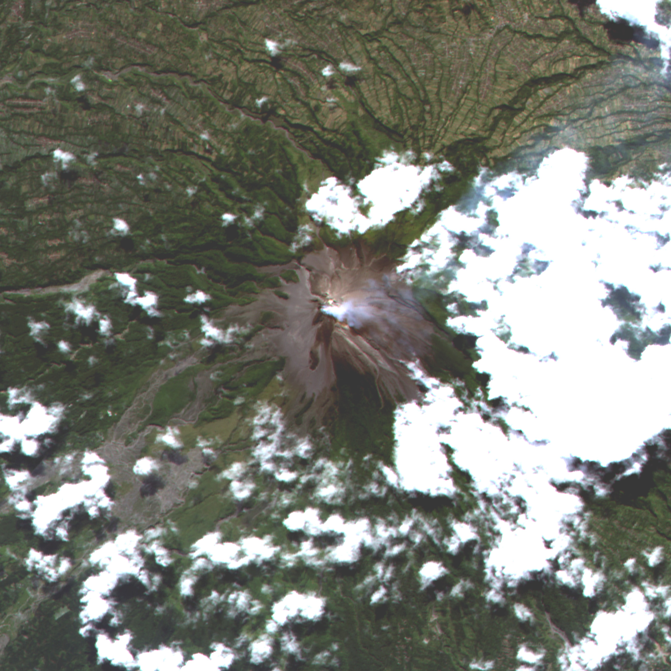 Mt. Merapi observed by AVNIR-2