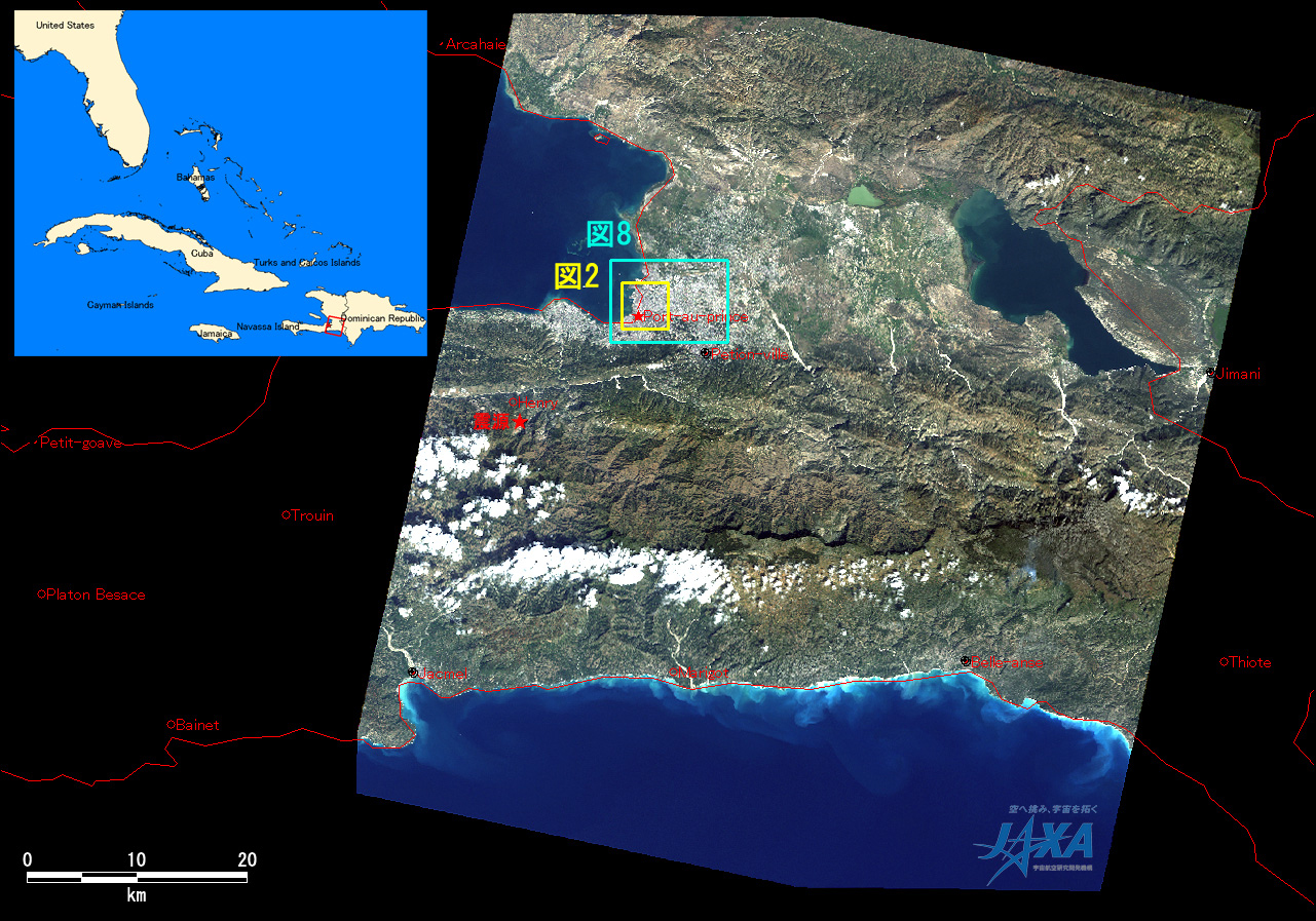 }1:2010N124 ߑO031ɗϑZpquv(ALOS)ڂ̍\ߐԊOˌv2^(Auj[Ec[)ɂϑꂽ摜S(FgF}2, FgF}8͈̔)