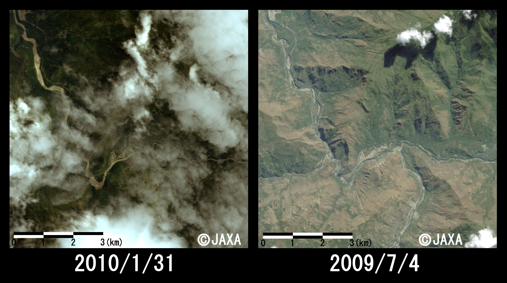 }3:Santa Maria(}`s`Ղk20km)t߂̊g(ꂼ8kml̃GA)AFЊQϑ(2010N131), EFЊQOϑ(2009N74)