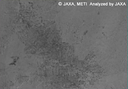 fig.3: The area where deforestation is done frequently in Amazon, observed by JERS-1 SAR on 1996.