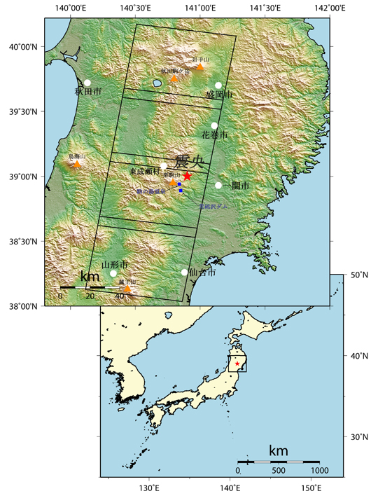 図2:観測地域全体図