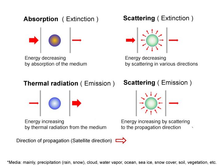 Microwave radiation transfer