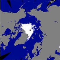 北極海の海氷面積　観測史上最小記録を更新
