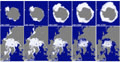 画像：極域海氷分布の観測