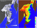 画像：オホーツク海の流氷観測