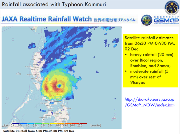  フィリピンでの台風Kammuri 