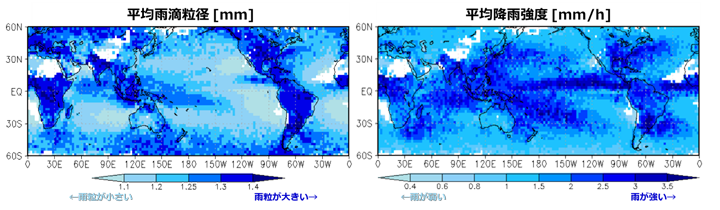  雨粒の大きさの世界的な分布と季節変化を宇宙から観測(論文解説) 