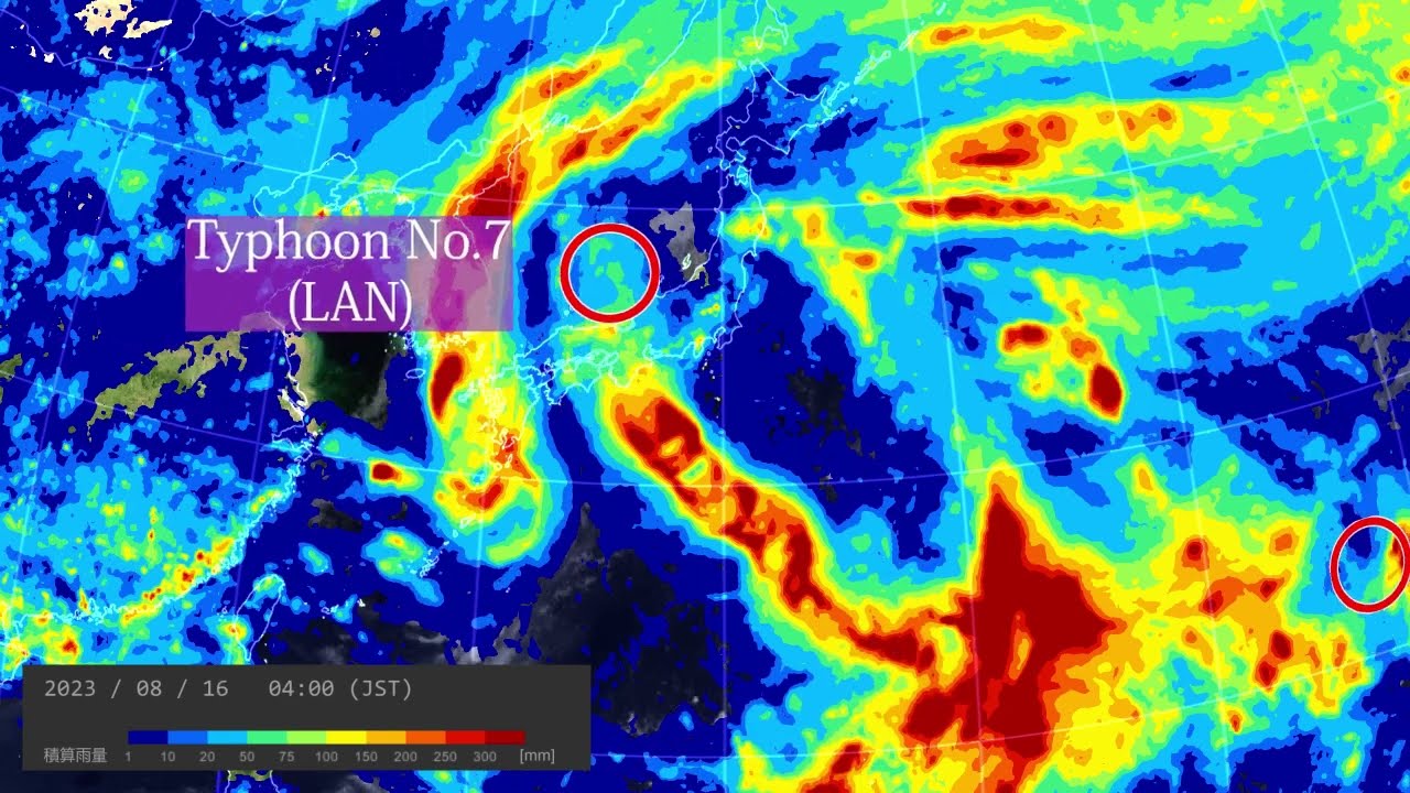 台風第7号に対する平年よりかなり高い日本海の海面水温の影響