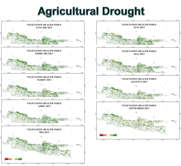 Right image: Agricultural Drought