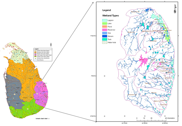 Study Area: South- Eastern River basin (8816 km2, 23 sub river basins)