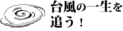 台風の一生を追う！