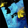 マイクロ波センサと光学センサによる台風の同時観測：日本上陸直前の台風21号「HIGOS」