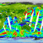 海上風観測装置（SeaWinds）の初画像