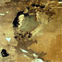 縮小を続ける沙漠の海：アラル海