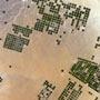 アラビア半島に点在する無数の円形農場