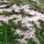 8,000m峰と氷河群(その4)：K2、ブロード・ピーク、ガッシャーブルムI及びII
