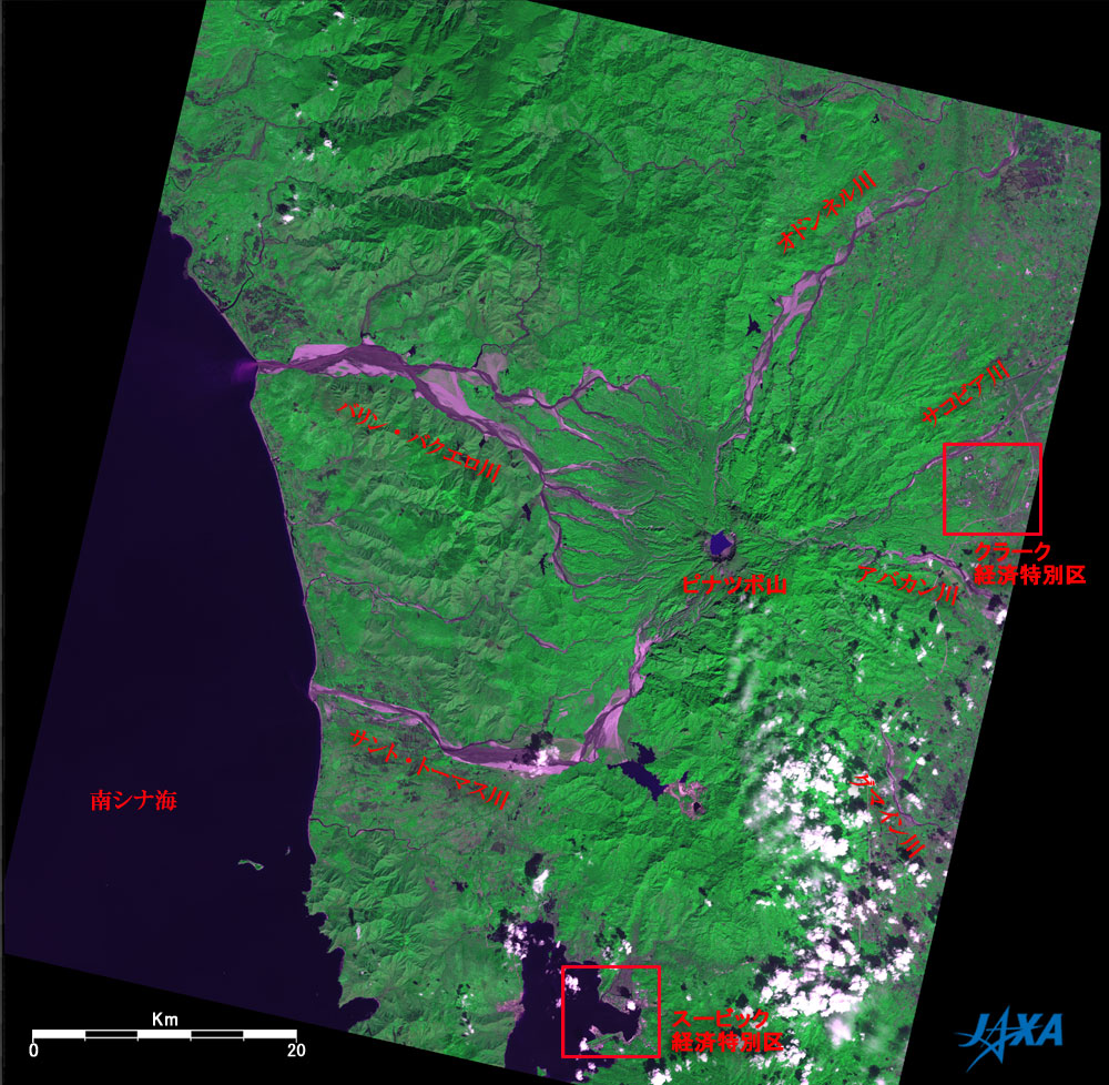 フィリピン ピナツボ山噴火後15年間の変遷 地球が見える Jaxa 第一宇宙技術部門 地球観測研究センター Eorc