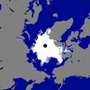 北極海の海氷 やや回復