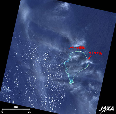 ツバル諸島のフナフチ島