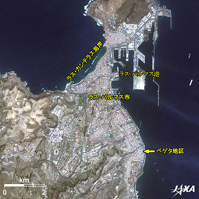 ラス・パルマス市拡大図 