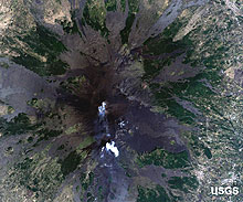 エトナ火山の拡大図