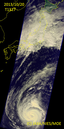 GOSAT/TANSO-CAIがとらえた台風27号