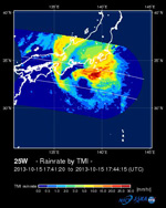 CAIバンド3反射率差分画像（差分＝2013/08/10の反射率-2013/08/19の反射率)