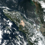「しきさい」が捉えたインドネシア・スマトラ島シナブン山の噴煙