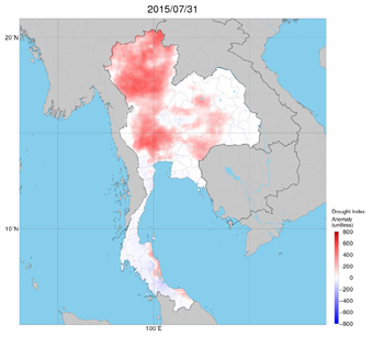 干ばつ指数偏差