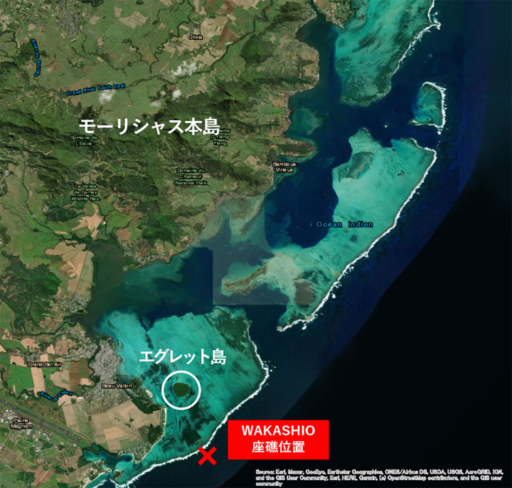 モーリシャス沿岸における油流出事故を受けた「だいち2号」の観測協力