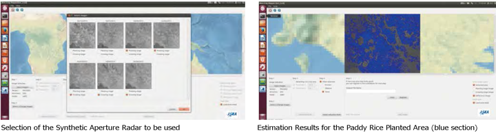 Estimation of Paddy Rice Planted Area using Synthetic Aperture Radar (ALOS-2) Development of Software INAHOR