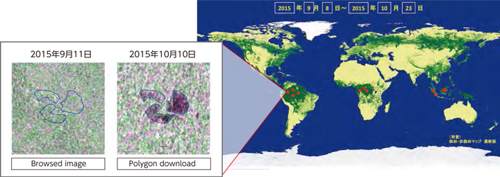 EORC’s Attempt to Restrict Illegal Logging and Global Warming with the Forest Change Detection System in collaboration with JICA