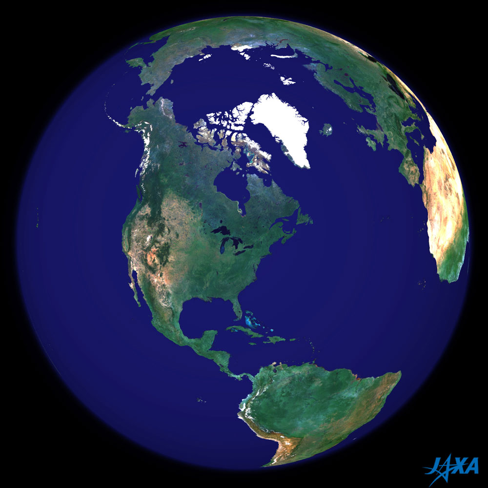 What color is the Earth’s surface? Cloudfree global landsurface