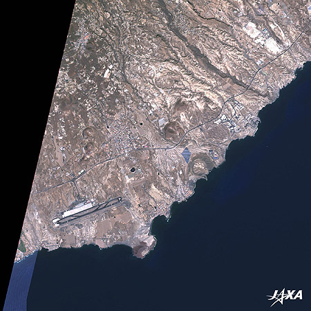 Tenerife South Airport and Solar Power Generation Panels 