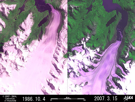 Retreat of Jorge Montt Glacier