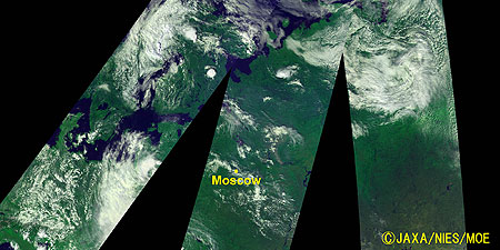 Western and Central Russia on July 27, 2010