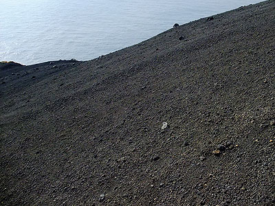 Dune of Black Sand, Sedimentation of Scoria