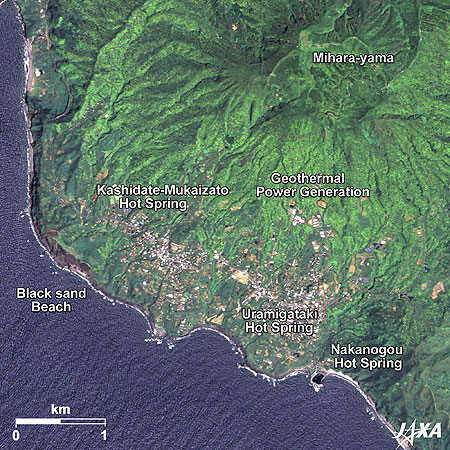 Hot Springs and Geothermal Plant at Mihara-yama