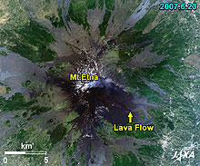 Enlarged Images of Mt. Etna