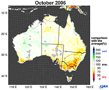 Changes in soil moisture in Australia(2006)