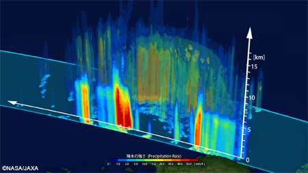 three dimensional precipitation structure