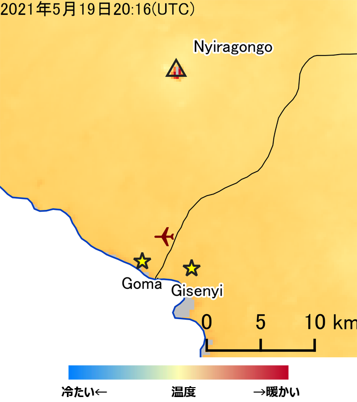 Thermal infrared image obtained by GCOM-C night-time observation on May 19, 2021