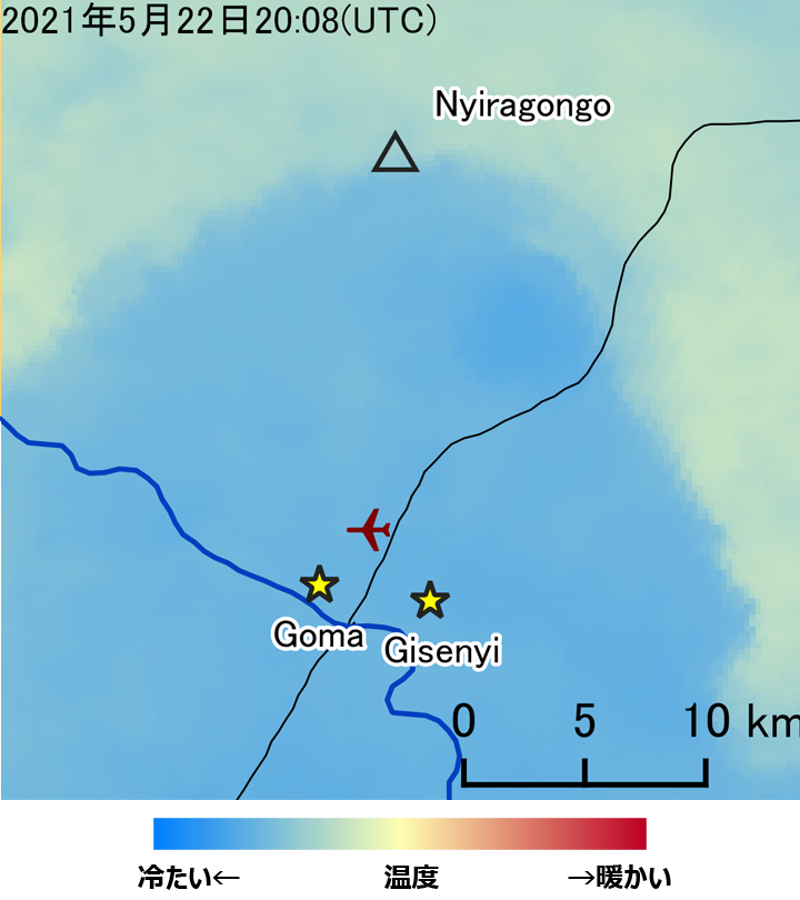 Thermal infrared image obtained by GCOM-C night-time observation on May 22, 2021